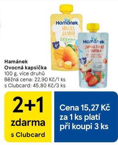 Hamánek Ovocná kapsička, 100 g, více druhů 