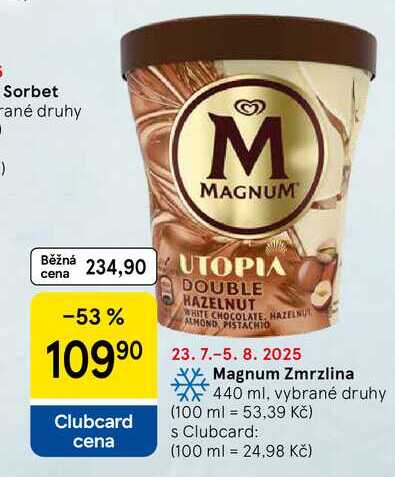 Magnum Zmrzlina, 440 ml, vybrané druhy