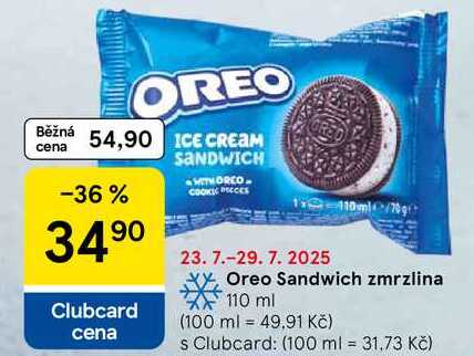 Oreo Sandwich zmrzlina, 110 ml  