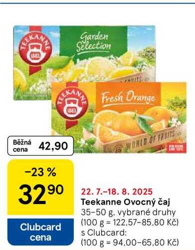 Teekanne Ovocný čaj, 35-50 g