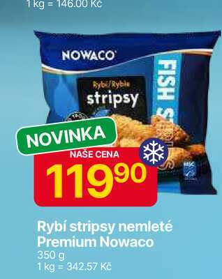 NOWACO Rybí stripsy nemleté 350 g 
