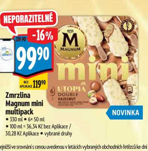   Zmrzlina Magnum mini multipack  330 ml 6x 50 ml 
