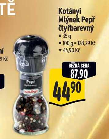  Kotányi Mlýnek Pepř čtyřbarevný   35 g 
