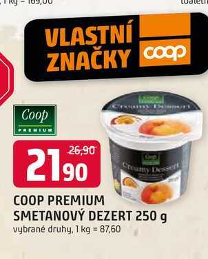 Coop SMETANOVÝ DEZERT 250 g 