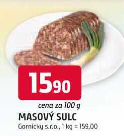 MASOVÝ SULC 100g
