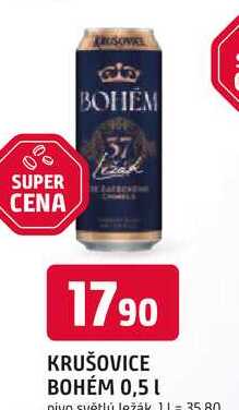 KRUŠOVICE BOHÉM 0,5 L
