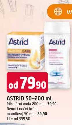 Astrid Micelární voda 200 ml