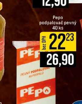 Pepo podpalovač pevný 40 ks 