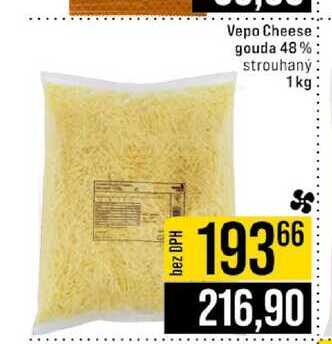 Vepo Cheese gouda 48% strouhaný 1 kg
