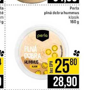 Perla plná dobra hummus klasik 160 g 
