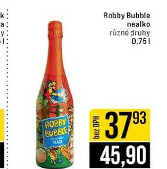 Robby Bubble nealko různé druhy 0,75l