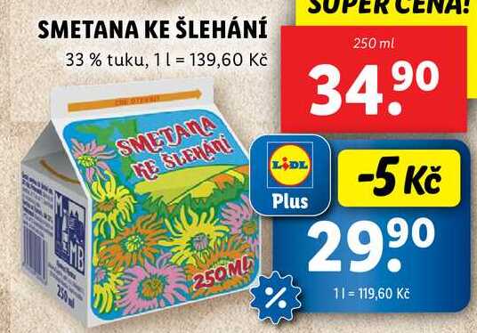 SMETANA KE ŠLEHÁNÍ, 250 g