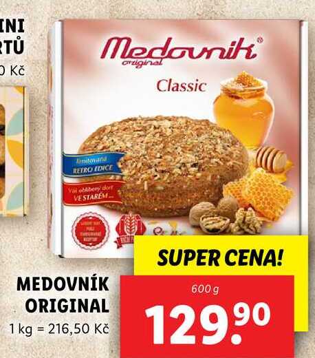 MEDOVNÍK ORIGINAL, 600 g