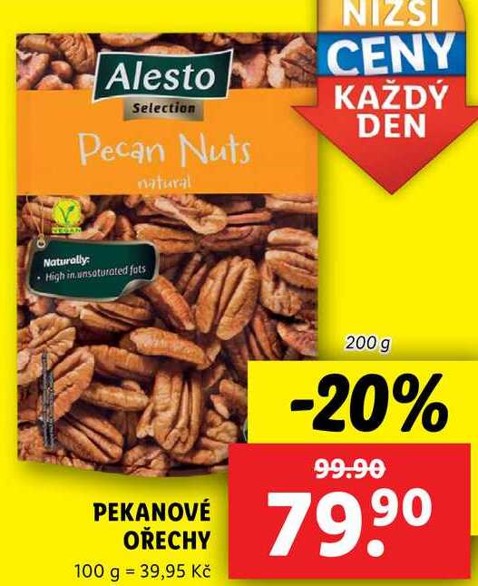 PEKANOVÉ OŘECHY, 200 g