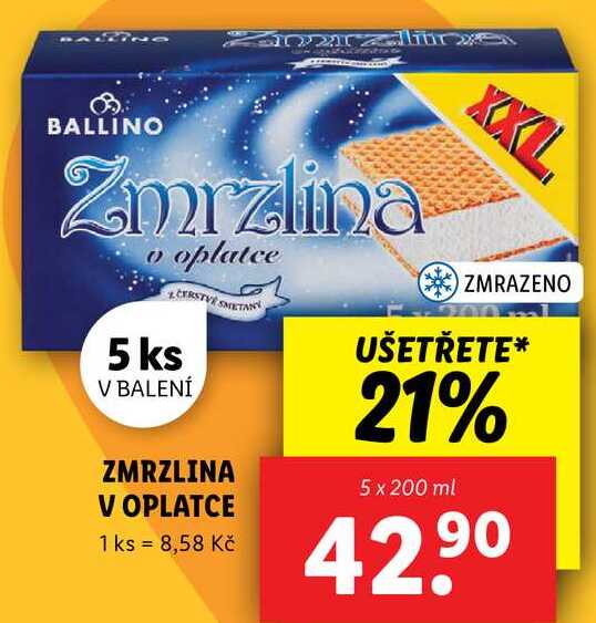 ZMRZLINA V OPLATCE, 5x 200 ml