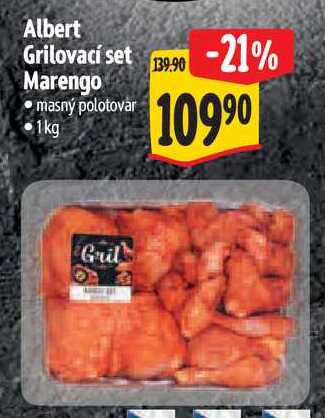 Albert Grilovací set Marengo, 1 kg
