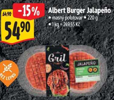 Albert Burger Jalapeño, 220 g
