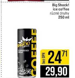 Big Shock! ice coffee různé druhy 250 ml 