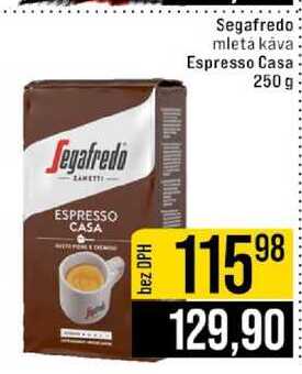 Segafredo mletá káva Espresso Casa 250 g