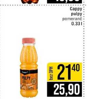 Cappy pulpy pomeranč 0,33l