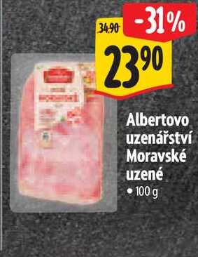 Albertovo uzenářství Moravské uzené, 100 g