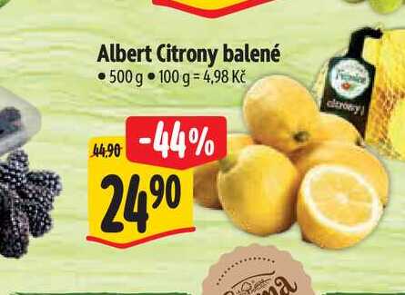 Albert Citrony balené 500 g 