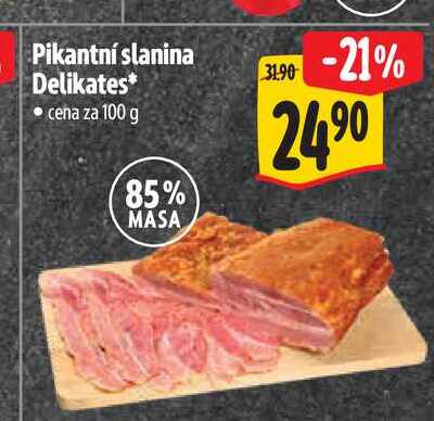 Pikantní slanina Delikates 100 g