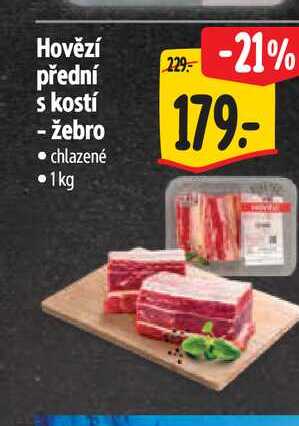 Hovězí přední s kostí - žebro 1 kg