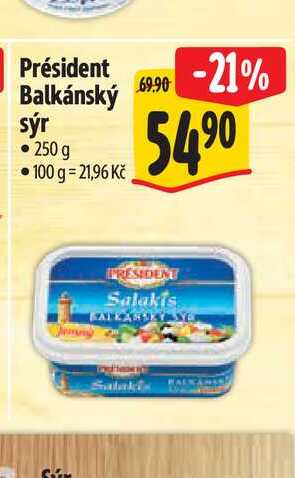 Président Balkánský sýr 250 g