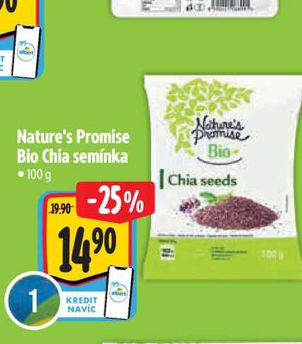   Nature's Promise Bio Chia semínka 100 g  