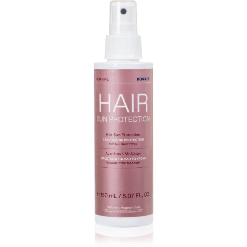 Korres Red Vine Sun Protection ochranný sprej pro vlasy namáhané sluncem 150 ml