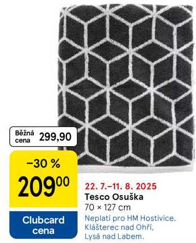 Tesco Osuška, 70 × 127 cm 