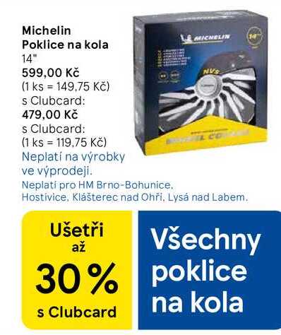 Michelin Poklice na kola, 14"  
