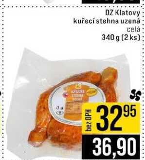DZ Klatovy kuřecí stehna uzená celá 340g (2 ks) 