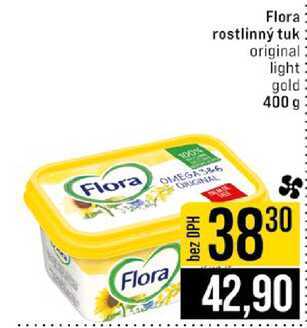 Flora rostlinný tuk original light gold 400 g 