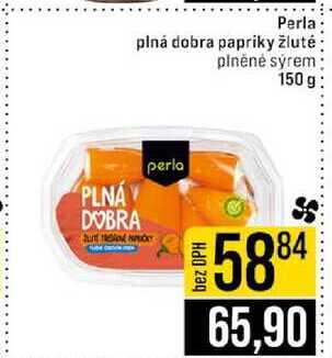 Perla plná dobra papriky žluté plněné sýrem 150 g