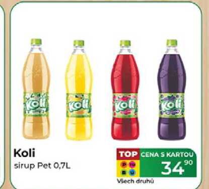 Koli sirup Pet 0,7L