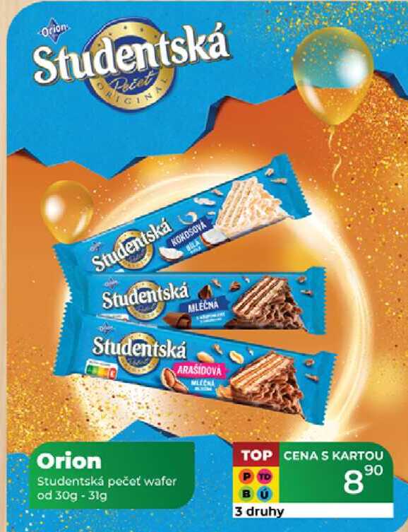 Orion Studentská pečeť wafer od 30g - 31g 