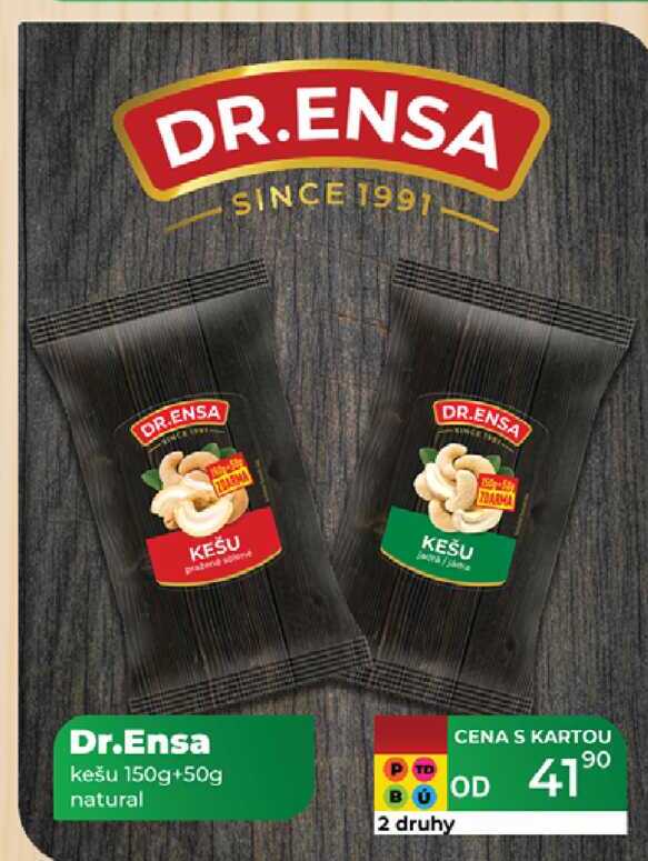 Dr.Ensa kešu 150g+50g natural 
