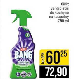 Cillit Bang čistič do kuchyně na koupelny 750 ml 
