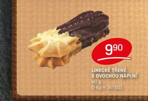 LINECKÉ TŘENÉ S OVOCNOU NÁPLNÍ 40 g 