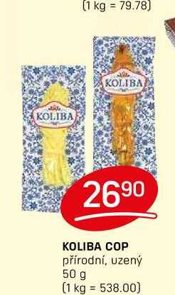 KOLIBA COP přírodní, uzený 50 g 