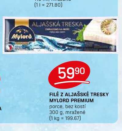 FILÉ Z ALJAŠSKÉ TRESKY MYLORD PREMIUM porce, bez kostí 300 g