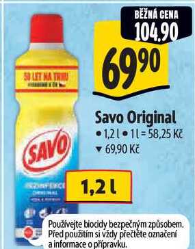 Savo Original, 1,2 l