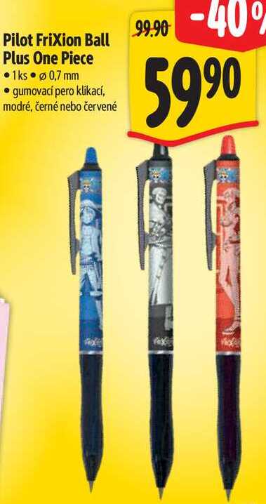 Pilot Frixion Ball Plus One Piece 