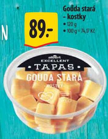 Gouda stará - kostky, 120 g
