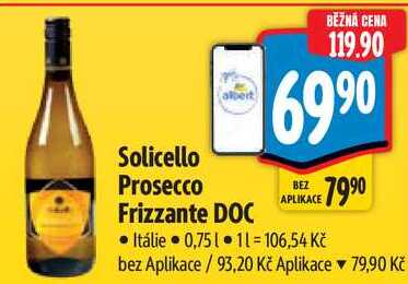 Solicello Prosecco Frizzante DOC, 0,75 l