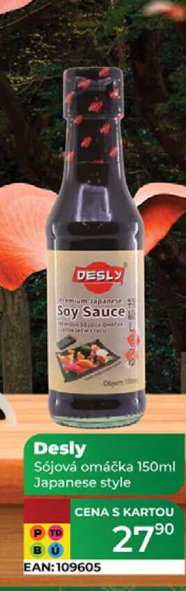 Desly Sójová omáčka 150ml Japanese style   