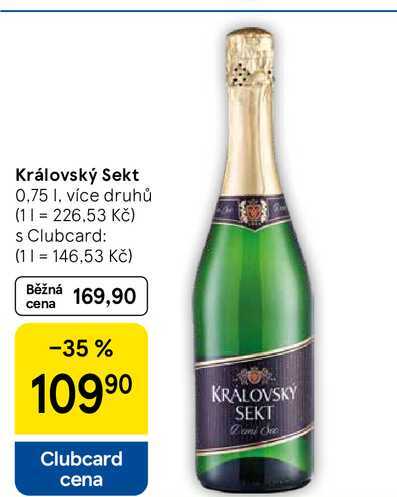 Královský Sekt, 0,75 l