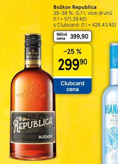 Božkov Republica Exclusive, 0,7 l 
